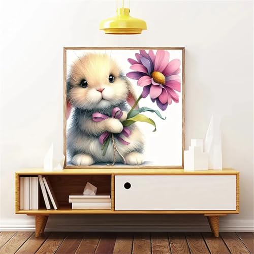 Umfarvt 5D Kaninchen Blumen Diamond Painting Erwachsene Kinder Diamant Painting Bilder,DIY Square Drill Diamant Kunst Malerei Stickerei Kreuzstich Set für Home Wand Dekor 80x80cm Umfarvt 5D Kaninchen Blumen Diamond Painting Erwachsene Kinder Diamant Painting Bilder,DIY Square Drill Diamant Kunst Malerei Stickerei Kreuzstich Set für Home Wand Dekor 80x80cm von Umfarvt