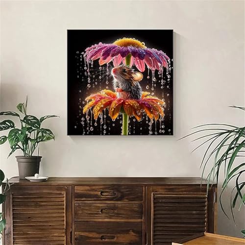 Umfarvt 5D Rain Mouse Diamond Painting Kits for Adults Kids,DIY Square Full Drill Diamond Art Painting Kits,Canvas Embroidery diamond art Craft for Home Wall Decor 50x50cm Umfarvt 5D Rain Mouse Diamond Painting Kits for Adults Kids,DIY Square Full Drill Diamond Art Painting Kits,Canvas Embroidery diamond art Craft for Home Wall Decor 50x50cm von Umfarvt