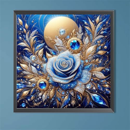 Umfarvt 5D Rose Lan Diamond Painting Kits for Adults Kids,DIY Square Full Drill Diamond Art Painting Kits,Canvas Embroidery diamond art Craft for Home Wall Decor 40x40cm Umfarvt 5D Rose Lan Diamond Painting Kits for Adults Kids,DIY Square Full Drill Diamond Art Painting Kits,Canvas Embroidery diamond art Craft for Home Wall Decor 40x40cm von Umfarvt