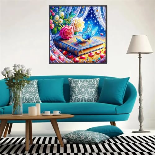 Umfarvt 5D Rosenschmetterling Diamond Painting Erwachsene Kinder Diamant Painting Bilder,DIY Square Drill Diamant Kunst Malerei Stickerei Kreuzstich Set für Home Wand Dekor 80x80cm Umfarvt 5D Rosenschmetterling Diamond Painting Erwachsene Kinder Diamant Painting Bilder,DIY Square Drill Diamant Kunst Malerei Stickerei Kreuzstich Set für Home Wand Dekor 80x80cm von Umfarvt