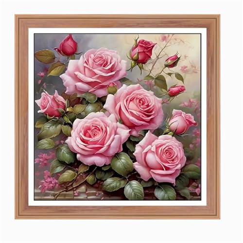 Umfarvt 5D Roses Plants Diamond Painting Kits for Adults Kids,DIY Square Full Drill Diamond Art Painting Kits,Canvas Embroidery diamond art Craft for Home Wall Decor 40x40cm Umfarvt 5D Roses Plants Diamond Painting Kits for Adults Kids,DIY Square Full Drill Diamond Art Painting Kits,Canvas Embroidery diamond art Craft for Home Wall Decor 40x40cm von Umfarvt