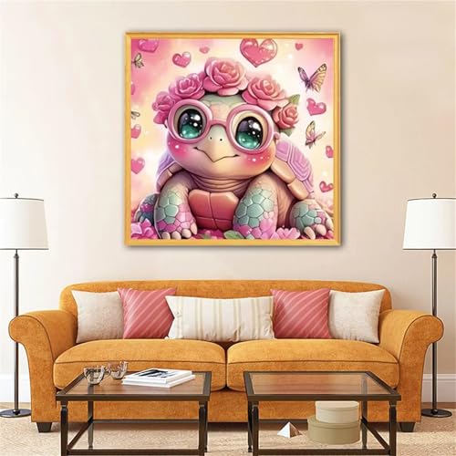 Umfarvt 5D Schildkröten Pfingstrose Diamond Painting Erwachsene Kinder Diamant Painting Bilder,DIY Square Drill Diamant Kunst Malerei Stickerei Kreuzstich Set für Home Wand Dekor 80x80cm Umfarvt 5D Schildkröten Pfingstrose Diamond Painting Erwachsene Kinder Diamant Painting Bilder,DIY Square Drill Diamant Kunst Malerei Stickerei Kreuzstich Set für Home Wand Dekor 80x80cm von Umfarvt