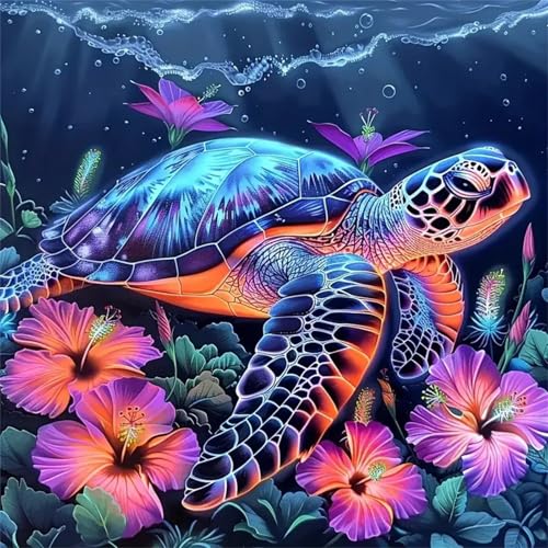 Umfarvt 5D Schildkrötenblume Diamond Painting Erwachsene,Diamond Painting Bilder für Anfänger,DIY Square Drill Voller Kristall Strass Kreuzstich Malen Nach Zahlen Kits für Zuhause Dekor 50x50cm Umfarvt 5D Schildkrötenblume Diamond Painting Erwachsene,Diamond Painting Bilder für Anfänger,DIY Square Drill Voller Kristall Strass Kreuzstich Malen Nach Zahlen Kits für Zuhause Dekor 50x50cm von Umfarvt