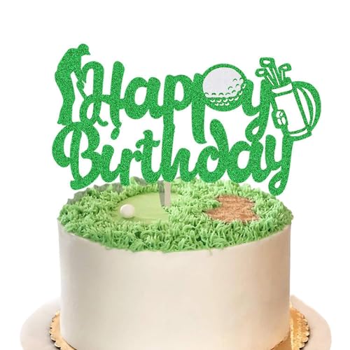 Golf-Kuchenaufsätze – Golf-Kuchendekorationen, Tortenaufsätze für Männer, Golf-Kuchenaufsatz, Golf-Party-Dekorationen, Golfdekorationen, Kuchendekorationen für Männer, Golf-Party, Happy Birthday Cake von Umimiss