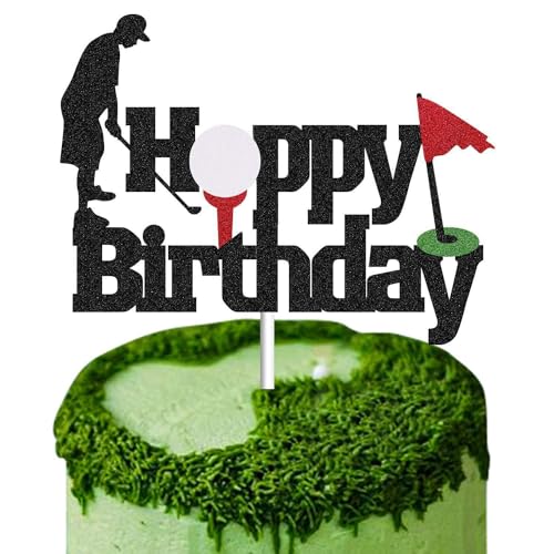 Golf-Kuchenaufsätze – Golf-Kuchendekorationen, Tortenaufsätze für Männer, Golf-Kuchenaufsatz, Golf-Party-Dekorationen, Golfdekorationen, Kuchendekorationen für Männer, Golf-Party, Happy von Umimiss