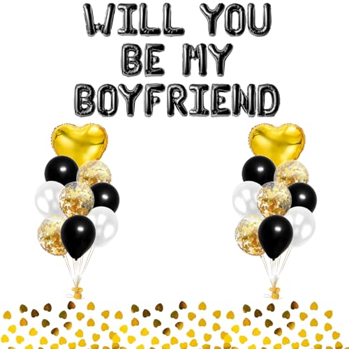 Will You Be My Boyfriend - Will You Be My Girlfriend Luftballons, Will You Be My Valentine Ballon, Will You Be My Valentine Luftballons, I Love You Ballons Für Freund, Geburtstag Freund Ballon von Umimiss