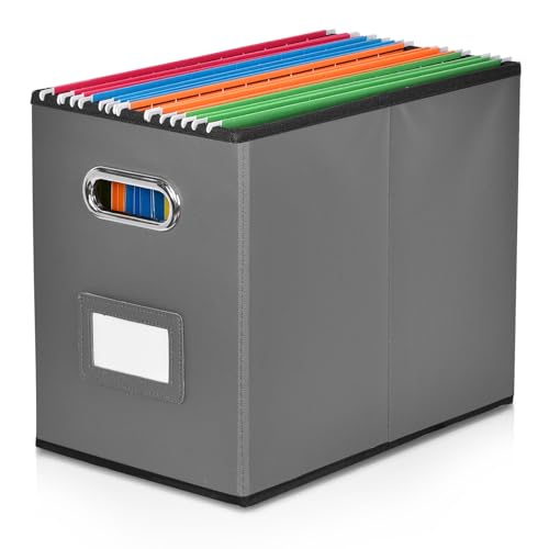 Umtiti A4-Größe Datei Organizer Box (Ordner nicht enthalten). Datei Ordner Lagerung, dauerhafte hängende deckellose Datei Box für Büro/Dekor/Haus.SH-XS-DE von Umtiti