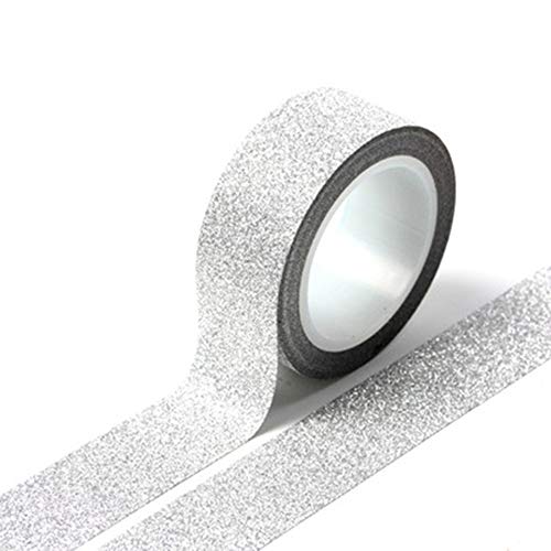 1,5 cm x 5 m Glitzer-Washi-Klebeband, Klebeband für Bastelarbeiten, Dekoration, kreativ und nützlich von Un-brand