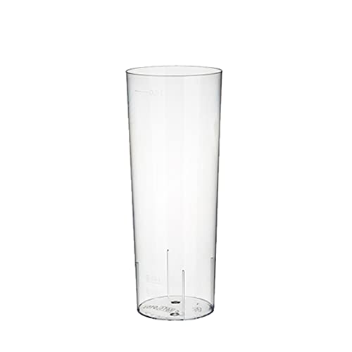 10 Gläser für Longdrinks, PS 0,3 l Ã 5,85 cm · 15,2 cm glasklar Plastik von PAPSTAR