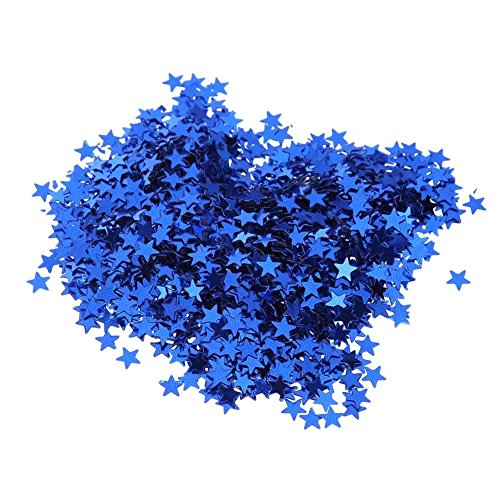 6000 Stück 6 mm Sterne Tisch Party Konfetti Papier Tisch Sprinkles für Hochzeit Geburtstag Party Weihnachten Dekoration Blau New Released von Unbekannt