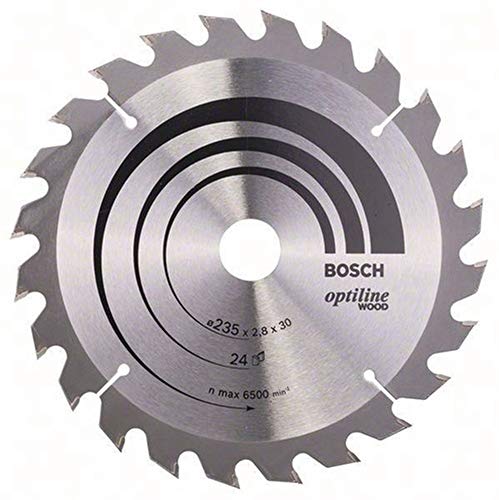 Bosch Professional 1x Kreissägeblatt Optiline Wood (Sägeblatt für Holz, Ø 235 x 30 x 2,8 mm, 24 Zähne, Zubehör Kreissäge) von Unbekannt