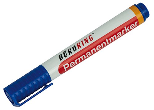 Büroring Permanentmarker, blau, Rundspitze 1,5-3mm von Unbekannt