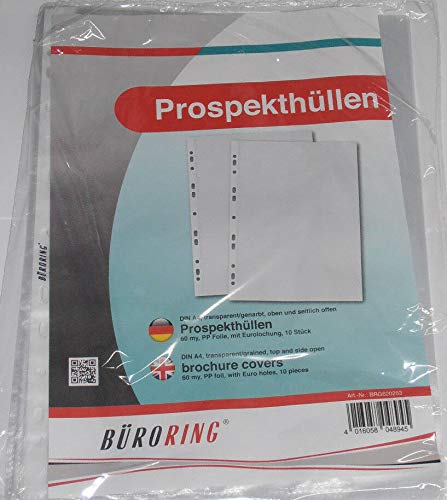 Büroring Prospekthülle A4 PP-Folie 60my genarbt von Unbekannt