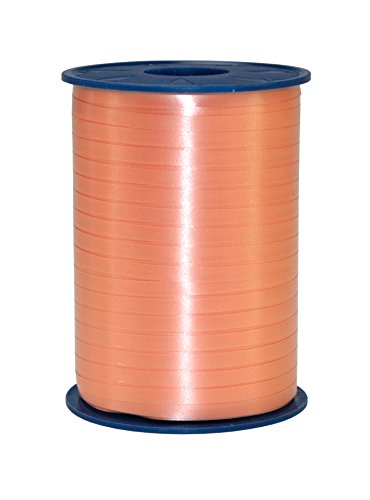 C.E. PATTBERG Geschenkband apricot-orange, 250 Meter Ringelband 10 mm zum Basteln, Dekorieren & Verpacken von Geschenken zu jedem Anlass von PRÄSENT