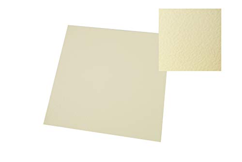 Craft UK 2358, 300 g/m² Karton 30,5 x 30,5 cm, gehämmerte Karte, Elfenbeinfarben, 12X12 von Craft UK Limited