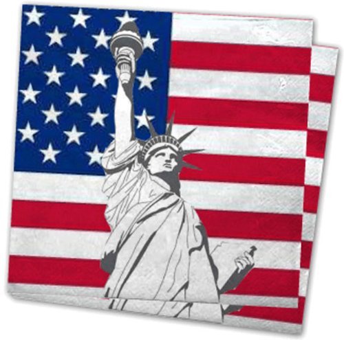 DH-Concept Napkins "Usa", 20 Pcs., 3 Layers, 33 X 33 Cm von DH-Konzept