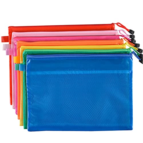 Dokumententasche A5 Zipper Aktenmappe Schreibwaren Schule Büro Wasserdicht Orange 23,5 x 17 cm Premium Qualität von Unbekannt