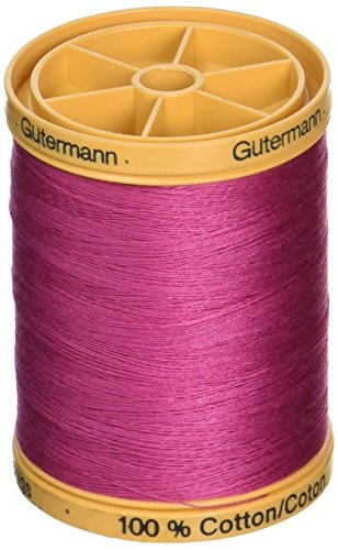 Gutermann Natürlicher Baumwollfaden, einfarbig, 876 m, Fuchsia-Blumen von Gütermann