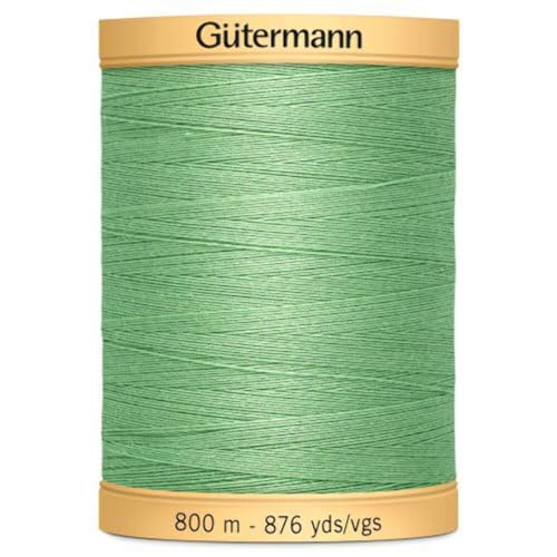 Gutermann Natürlicher Baumwollfaden, einfarbig, 876 m, Kleeblattgrün von Gütermann