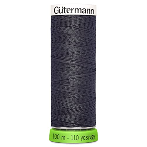 Gutermann Recyceltes Polyester-Faden, 10 m, Anthrazit von Gütermann