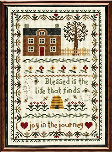 Janlynn Freude an der Reise Kreuzstich-Set Joy in The Journey, Baumwolle, Multifarbig, 20x28cm von Janlynn