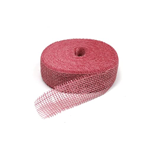 Jute Band 5 cm, 40 Meter, hellrosa (Grundpreis: 0,25EUR/m) von Unbekannt