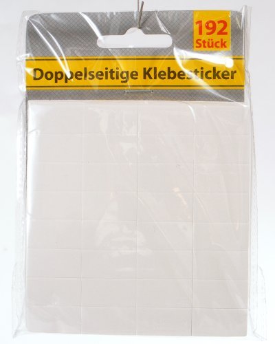 Klebesticker Klebepads doppelseitig 192 Stück, je ca. 25x10mm, beidseitig von Unbekannt