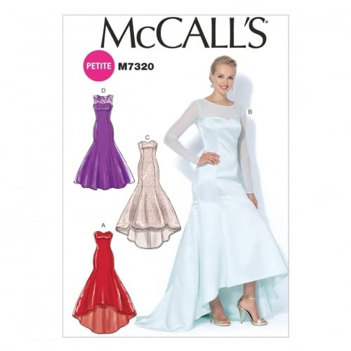 McCall's Damen-Schnittmuster 7320 Meerjungfrauensaum & hohe niedrige Abendkleider von McCall's