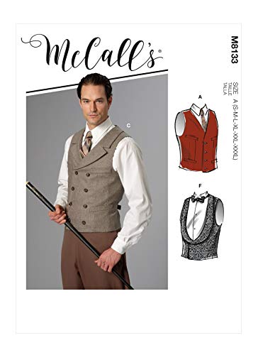 McCall's Men/Boy Costume M8133A Herren/Jungen Kostüm, A (S-M-L-XL-XXL-XXXL) von McCall's