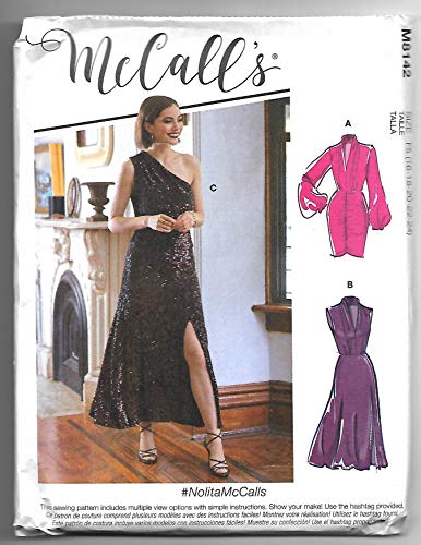 McCall's MISSES DRESS M8142F5 Damenkleid, F5 (16-18-20-22-24) von McCall's