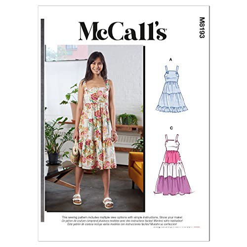 McCall's M8193A5 Miss Dress Schnittmuster-Set, mehrfarbig, a5 (6-8-10-12-14) von McCall's