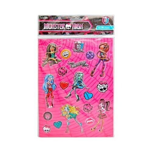 Monster High 3D Sticker (1 Blatt mit 19 Sticker) von Unbekannt