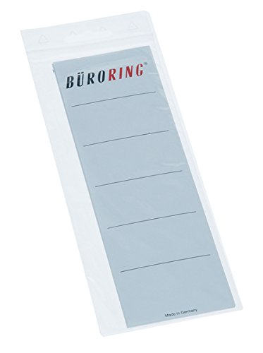 Ordner Rückenschild, selbstklebend, breit, weiß, 190x58mm von Unbekannt