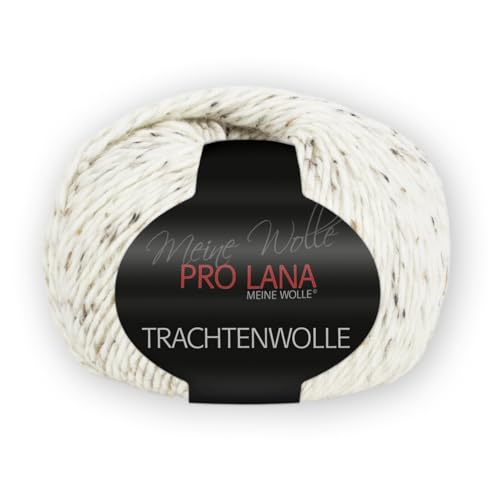 PRO LANA Trachtenwolle - Farbe: Natur-Tweed (02) - 100 g/ca. 200 m Wolle von PRO LANA