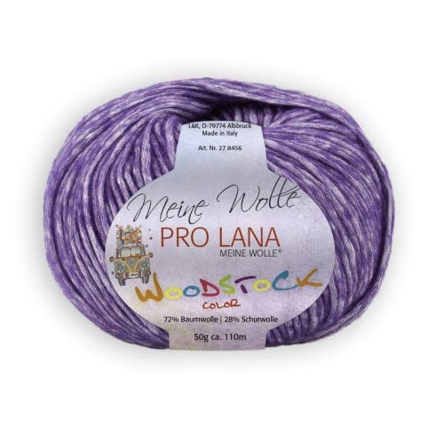 PRO LANA Woodstock - Farbe: Flieder (45) - 50 g/ca. 110 m Wolle von Unbekannt