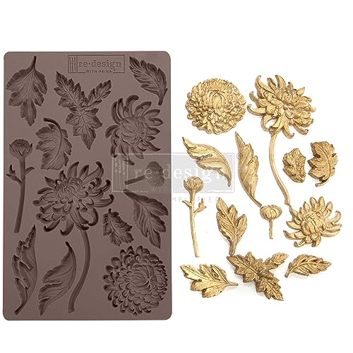 Redesign With Prima 606265 Botanist Floral Clay, Soap Making Molds,Pottery & Modeling Clays, 5"x8"x8mm von Redesign with Prima