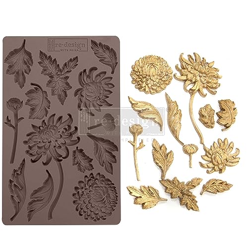 Redesign With Prima 606265 Botanist Floral Clay, Soap Making Molds,Pottery & Modeling Clays, 5"x8"x8mm von PRIMA MARKETING INC