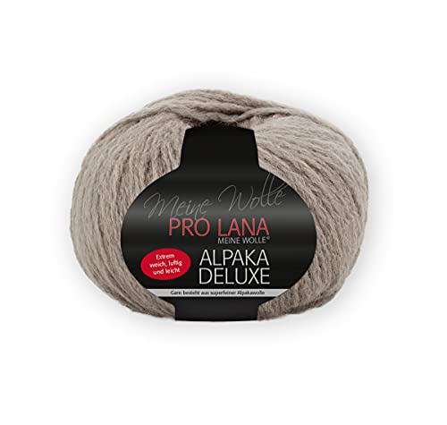 PRO LANA Alpaka Deluxe - Farbe: Taupe (12) - 50 g/ca. 150 m Wolle von PRO LANA