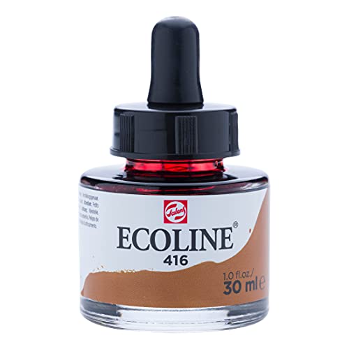 Ecoline Flüssige Aquarellfarbe Flasche 30 ml Sepia 416 (11254161) von Ecoline