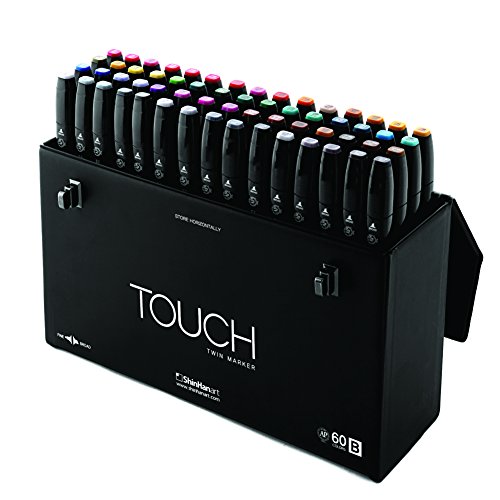 ShinHanart Touch Twin Marker 60A Colors 60er Set Grafikmarker Box Design von ShinHan