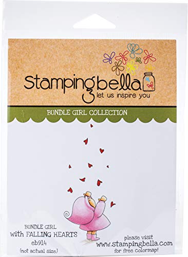 Stamping Bella 623137 Stamp Falling ER, Bündel Mädchen mit herabfallenden Herzen, Einheitsgröße von Stamping Bella