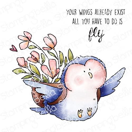 Stamping Bella EB1128 Stempel MSG, Birdie With A Message von Stamping Bella