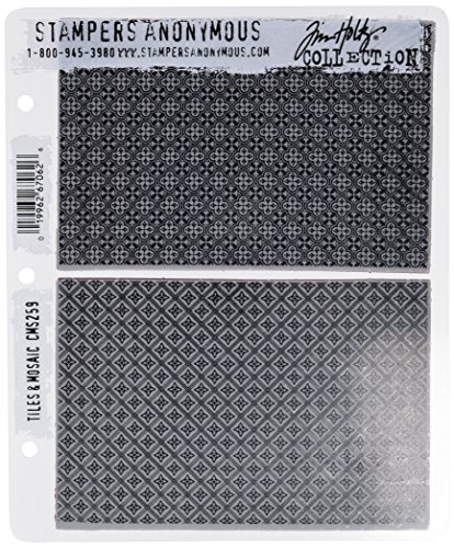 Stempel Anonymous Tim Holtz selbst Briefmarken Bluetooth X 8.5-inch-Tiles und Mosaik von Stampers Anonymous
