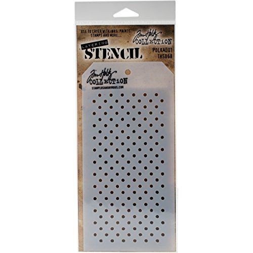 Stempel Anonymous ths068 Tim Holtz Layered Stencil, Mehrfarbig, 4.125 X 21,6 cm von Stampers Anonymous