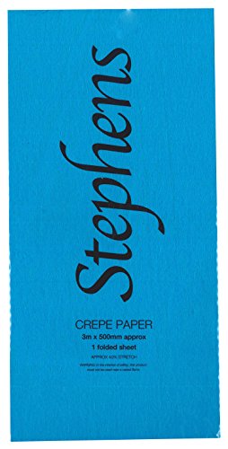 Stephens 3 x 500 mm Krepppapier – Blau Licht von Stephens