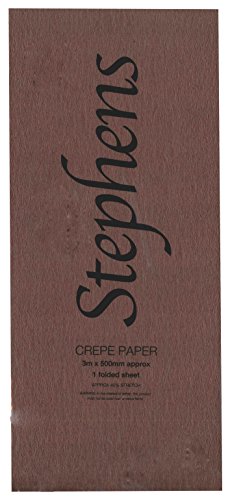 Stephens 3 x 500 mm Krepppapier – Braun von Stephens