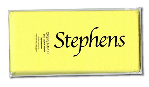 Stephens 3 x 500 mm Krepppapier – Gelb von Stephens