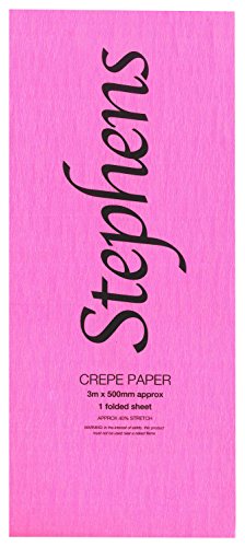 Stephens Krepppapier, 3 m x 500 mm, Rot von Stephens