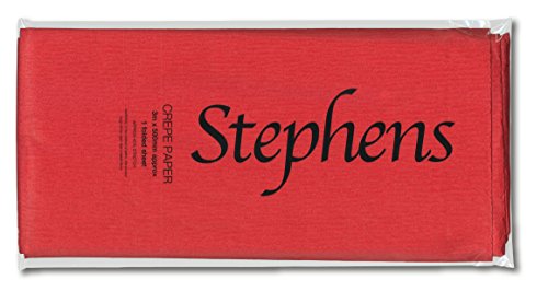 Stephens Krepppapier, 3 m x 500 mm, Rot von Stephens