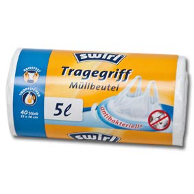 Swirl Abfallbeutel Folie mit Tragegriff 5 l 40 Beutel von Unbekannt